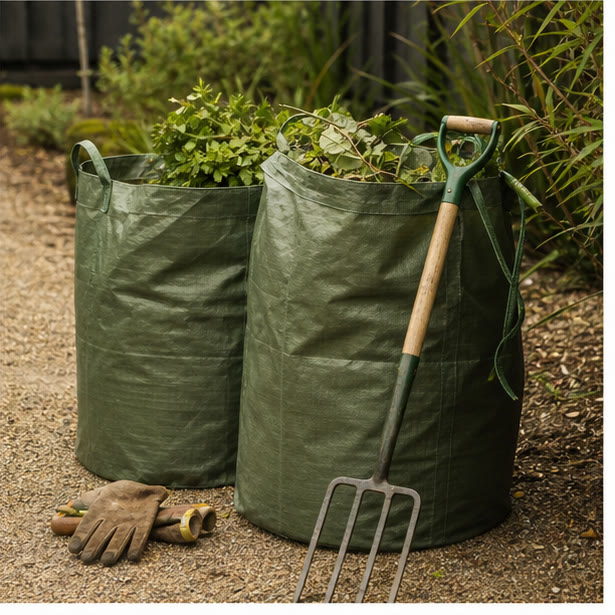 Quiet tools · careful around planting